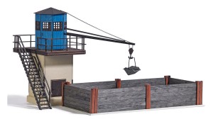 Żuraw węglowy z boksami na węgiel , skala 0, BUSCH 10026