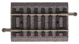 Tor prosty G62 z podkładem, 62mm, skala H0, PIKO 55405