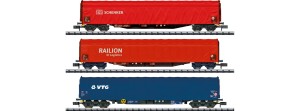 Zestaw 3-wagonów towarowych Rils 652, skala N, MINITRIX 18801