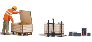 Pracownik na torach kolejowych, skala 0, BUSCH 10703