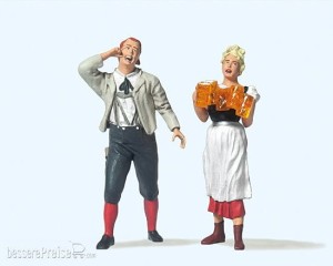 Kelnerka i gość, skala G, PREISER 45108