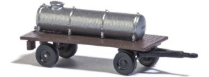Przyczepa z beczką, skala N, BUSCH 8363