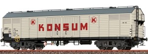 Wagon towarowy kryty typu Gags-v "Konsum", DR, skala H0, BRAWA 50412