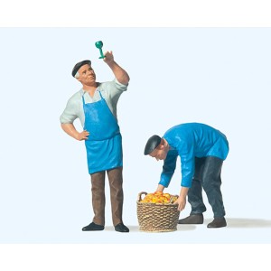 Winiarz i rolnik z koszem, skala G, PREISER 45074