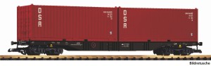 Wagon kontenerowy, DR skala G, PIKO 37755