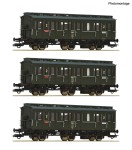 Zestaw 3 wagonów osobowych 2-klasy typu By, PKP, skala H0, ROCO 6200100