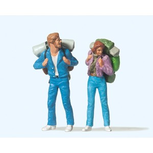 Turyści z plecakami, skala G, PREISER 45029