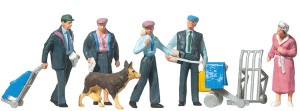 Pracownicy poczty, skala H0, PREISER 10248