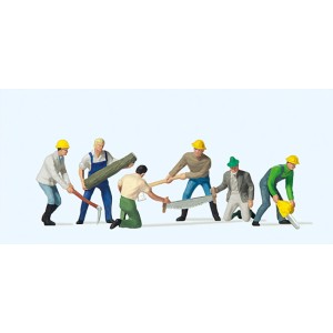 Pracownicy leśni, skala H0, Preiser 10042