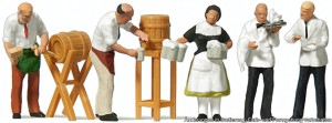 Personel gastronomii, skala H0, PREISER 10210