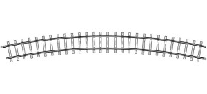 Tor łukowy R=515 mm / 24°, skala H0m, BEMO 4276000