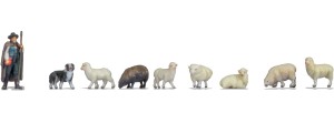 Pasterz z owcami, 3D-Master, skala N, NOCH 35740