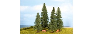 4 jodły  8-12cm, skala H0, TT, NOCH 25232