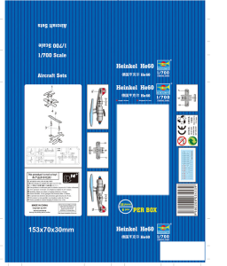 Heinkel He60 , skala 1:700, Trumpeter 03453