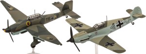 Samolot,  Messerschmitt Bf-109E mit Junkers Ju-87B   , skala 1:144, REVELL 03770