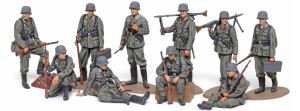 Figurki, Niemiecka piechota, skala 1:48, TAMIYA 32602