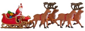 Św. Mikołaj na saniach, skala H0, NOCH 15924