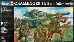 Czołg Brytyjski Challenger & British Infantry,  skala 1:72, REVELL 03163