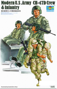 Modern U.S. Army CH-47D Crew & Infantry, skala 1:35, TRUMPETER 00415