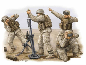 Modern  U.S. Marine M252 Team , skala 1:35, TRUMPETER 00423