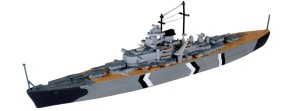 Okręt, Bismarck, skala 1:1200, Revell 05802