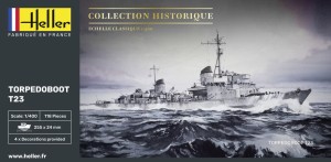 Okręt, Torpedoboot T23  skala 1:400, Heller 81011