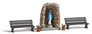 Grota kamienna Lourdes, skala H0, BUSCH 1095