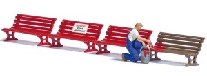 Zestaw malowanie ławki , skala H0, BUSCH 7978