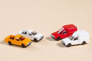 Pojazdy dostawcze 4 szt  , skala TT, AUHAGEN 43660