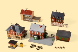 Zestaw dworca kolejowgo Neschwitz, skala TT, AUHAGEN 15307