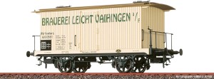 Wagon towarowy kryty "Brauerei Leicht Vaihingen", K.W. St.E,  skala H0, BRAWA 47730