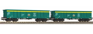 Zestaw 2 wagonów towarowych typu Eaos,  PKP, skala H0, PIKO 28314