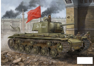 Russian KV-1 1942 Simplified Turret tank, skala 1:48, HOBBY BOSS 84812