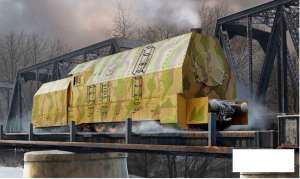 German Panzerlok BR57 Armoured Locomotiv, skala 1:72, HOBBY BOSS 82922