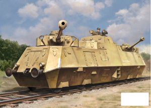 Wagon pancerny samobieżny z artlerią , skala 1:72, HOBBY BOSS 82953