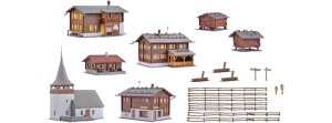 Wioska w Szwajcarii-zestaw, skala H0, KIBRI 38010