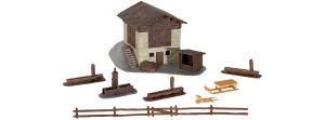 Obora z ogrodzeniem , skala H0, KIBRI 38814
