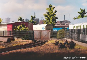 Ogrodzenie fabryczne, skala H0, VOLLMER 45009