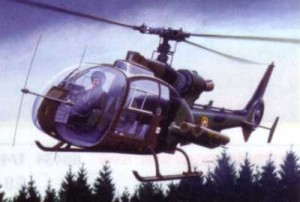 Śmigłowce, Gazelle SA 342 M, skala 1:72, HELLER 80284