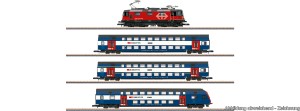 Zestaw pociągu  podmiejskiego S-Bahn z  Re420 , SBB, skala Z, MÄRKLIN 81195
