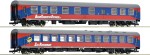 Zestaw 2 wagonów osobowych , BTE , skala H0, ROCO 74027
