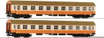 Zestaw 2-wagonów osobowych 1-klasy typu Ame , DR, skala TT, ROCO 6280016