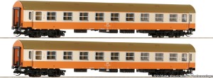 Zestaw 2-wagonów osobowych 1-klasy typu Ame , DR, skala TT, ROCO 6280016