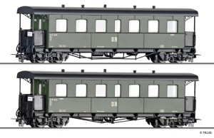 Zestaw 2-wagonów osobowych typu KB4ip, , DR,  skala H0e, TILLIG 03996