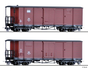 Zestaw 2-wagonów towarowych , DR, skala H0e, TILLIG 05940