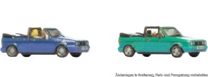 Zestaw 2-samochodów  Volkswagen Golf I Cabrio  , skala Z (1:220) , NOCH 44612