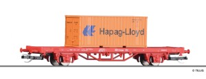 Wagon kontenerowy typu Lgs, DB, skala TT, TILLIG 17480
