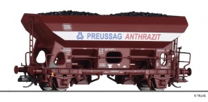 Wagon samowyładowczy typu Fcs 092, DB, skala TT, TILLIG 17526