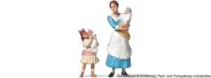 Niańka z dziećmi, skala G, PREISER 45060
