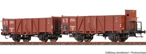 Zestaw 2-wagonów towarowych typu Om, DRG, skala H0, BRAWA 48449